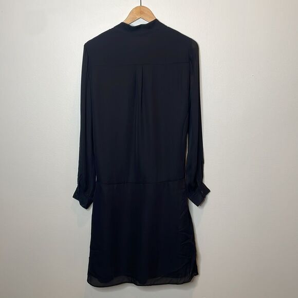 Massimo Dutti Silk Long Sleeve Dress US 8 - Picture 7 of 8
